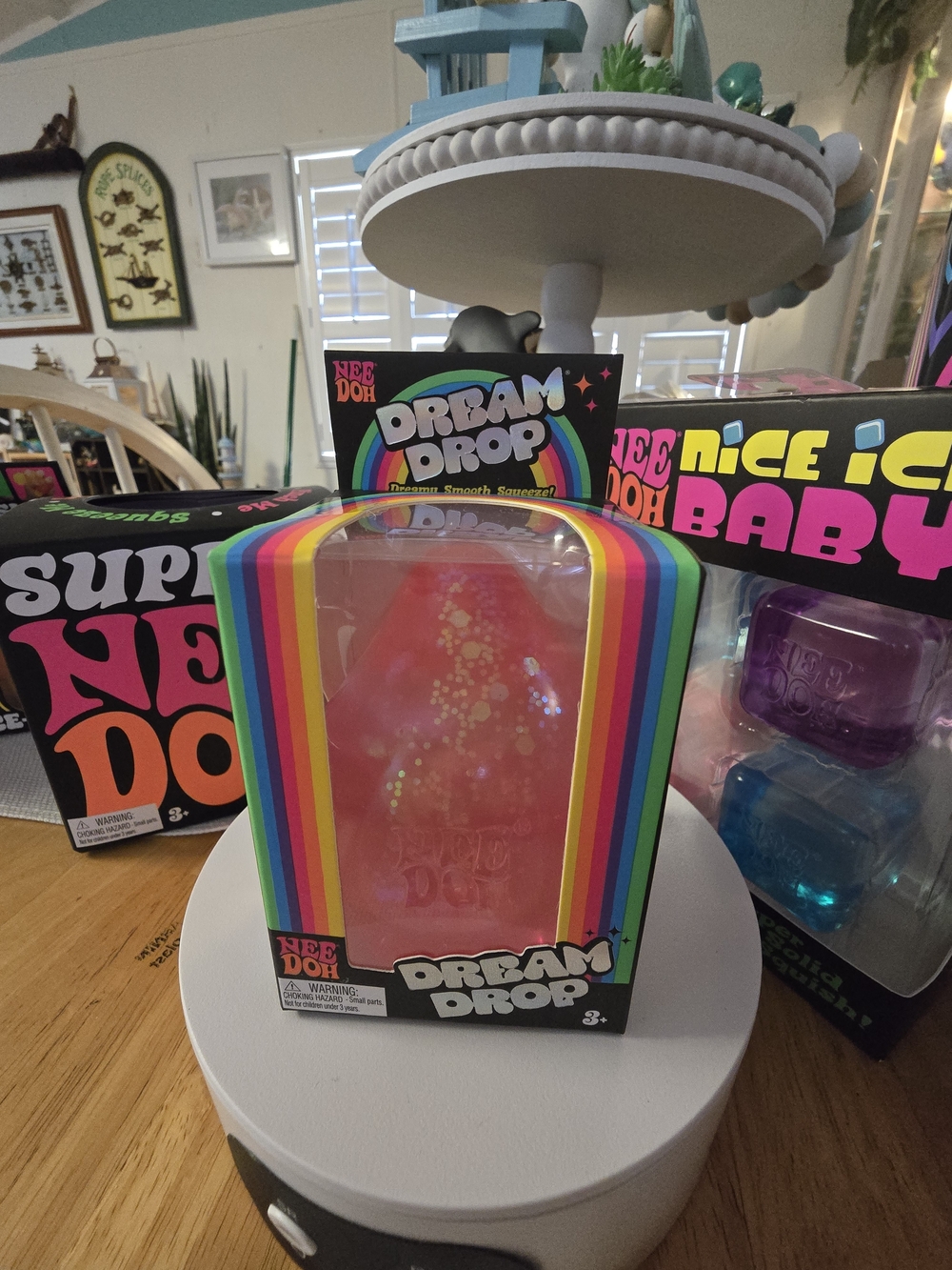 SYCHLLING Nee Doh Dream Drop Pink Squishy Toy